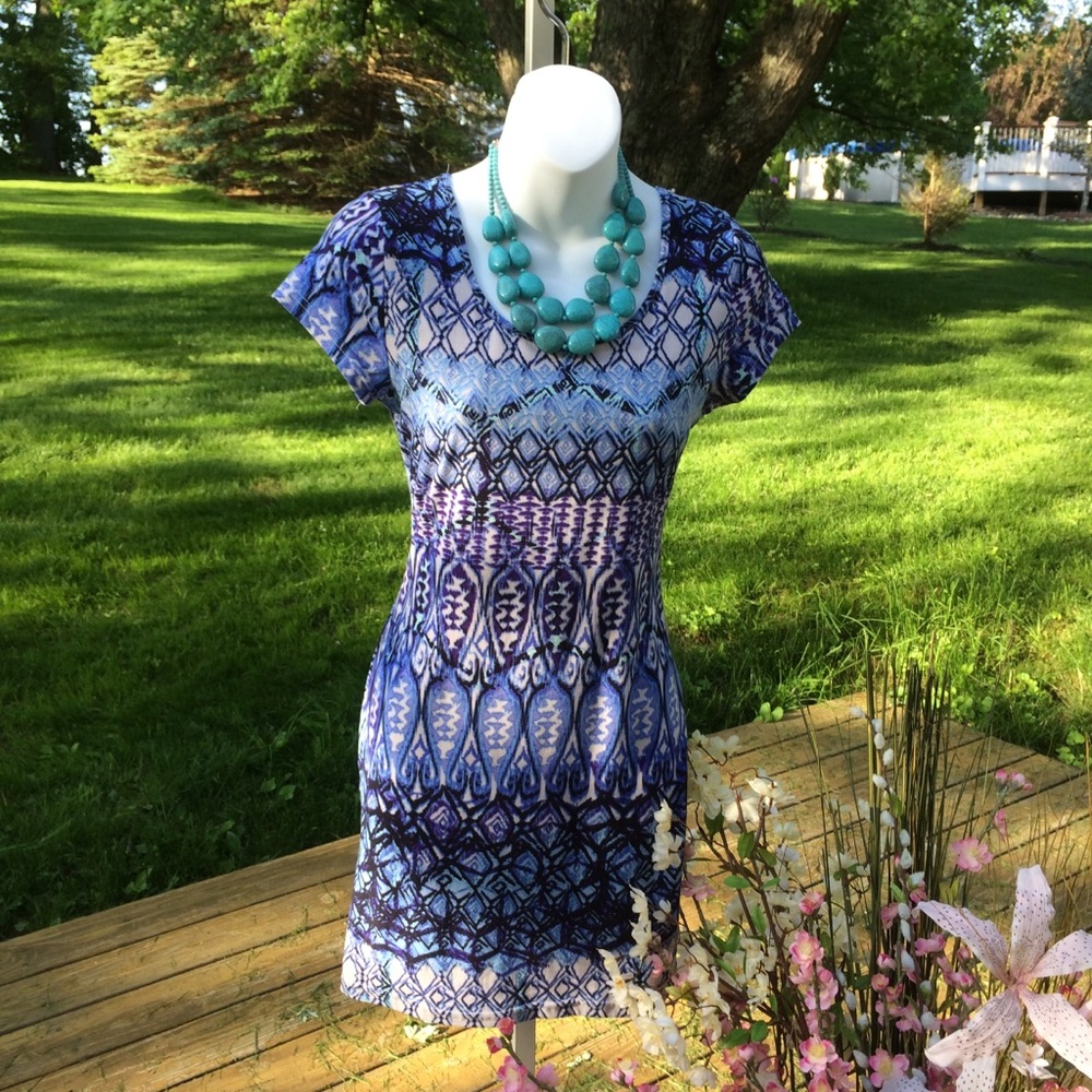 Blue Pattern dress